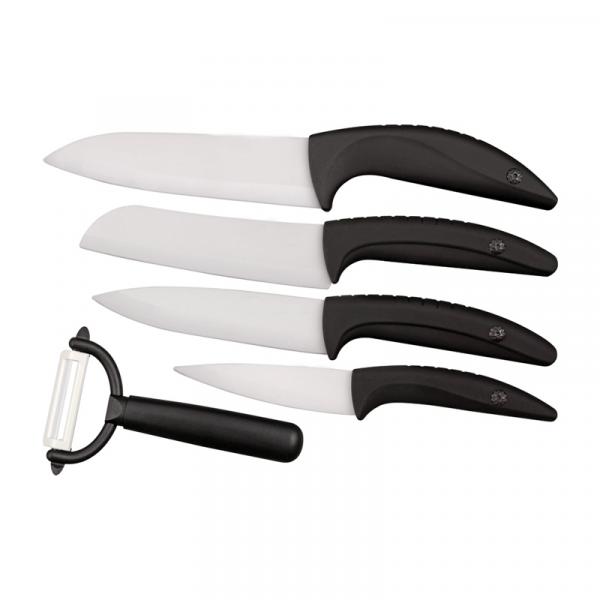 BenchMark Five Piece Ceramic Kitchen Knife Set